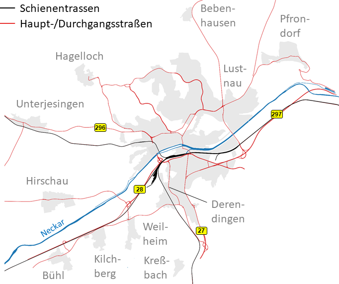 Karte Straen Schiene